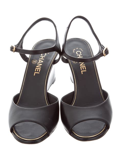 chanel wedge sandals|chanel sandals official site.